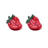 Fresh Mini Strawberry Hair Clip,Acetate Hair Clip,Small Claw Clip for Women,Pack of 2