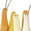 Chive - Pooley 2, Ceramic Flower Vase, 8-Tube Shape (Yellow)