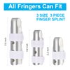 Sopito Finger Splint, 3PCS Finger Support Brace Finger Stabilizer for Broken Fingers Straightening Arthritis Knuckle Immobilization