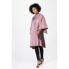 Betty Dain Reversi Reversible Coloring/Styling Cape, Two-Sided Cape, Black Side Has Chemical Proof Finish for Processing, Snap Closure at Neck, 50 x 60 Inches, Rose