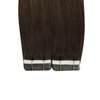 Ugeat Tape in Hair Extensions Human Hair 18Inch Balayage Dark Brown Fading to Platinum Blonde Hair Extensions Tape in 50G Tape Seamless Hair Extensions 20Pieces Real Human Hair Extensions