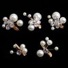 Sppry Small Sparkly Pearl Rhinestone Hair Clips - Butterfly Hair Accessories for Bridal Women Girls in Wedding Prom Party, Set of 5 PCS (Gold)