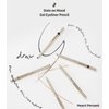 Heart Percent Dote On Mood Gel Eyeliner Pencil, Long-Lasting Waterproof Smudge Proof Smooth Retractable Eye Liner Pencil with Built-In Sharpener (03. Light Beige)