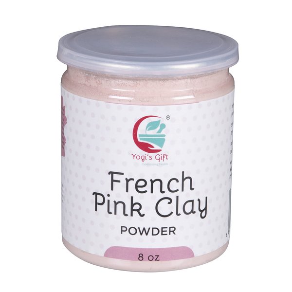 Pink Clay/Rose Clay Powder for Soap Making | 8 Oz | Fine, Gentle and Soothing Clay for Face Masks, Soaps and More | by Yogi's Gift ®