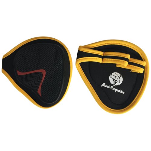 Muscle Composition Best Grip On The Market. Gym Gloves Alternative Gym Grip Pads. for Workout, Cross Fitness, Weight Lifting, Powerlifting.