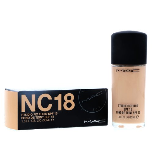 MAC Studio Fix Fluid SPF15 NC18 Cream Foundation