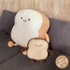 VHYHCY Toast Bread Pillow Funny Food Plush Toy Pillows Small Cute Stuffed Plush Toast Sofa Pillow (Toast ​​Bread, Brown)