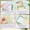 LuckyOpt 200 Oil Blotting Sheets for Face, Portable Oil Control Film with Mirror & Puff Not Destroy Base Makeup Face Oil Absorbing Sheets for Women & Men, Face Oil Control On The Go (Green Tea, 200)