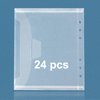 UNIMEIX 24 Pcs Stamp and Die Storage Refill Pages Reusable Storage Cases Seal Bags Transparent Plastic Folders for Cutting Dies Stencil Embossing Crafts (6.3" x 7.6")