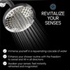 ShowerMaxx, Luxury Spa Series: Chrome Rain Shower Head, 6-Inch Round Rain Showerhead with 360 Tilt, Experience Rainfall with MAXX Comfort and Elegance (Chrome Polished)