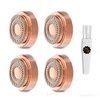 Women's Facial Hair Remover Replacement Heads for Finishing Touch Flawless Generation 2 Double Halo Hair Removal Tool for Face,18K Gold-Plated 4 Count (FIT with GEN 2 Hair Remover Device ONLY)