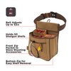 Allen Company Rival Double Compartment Shell Bag & 52 inch Waist Belt, Holds 50 Empty Hulls, Tan, Caramel Brown