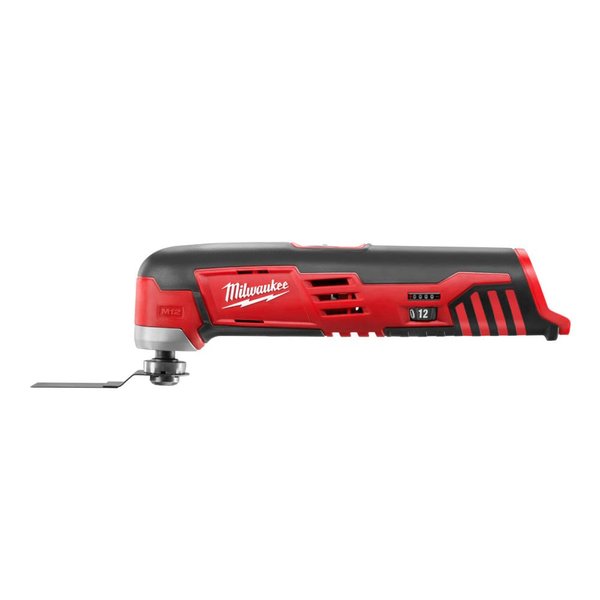 Milwaukee 2426-20 M12 12 Volt Redlithium Ion 20,000 OPM Variable Speed Cordless Multi Tool with Multi-Use Blade, Sanding Pad, and Multi-Grit Papers (Battery Not Included, Power Only)