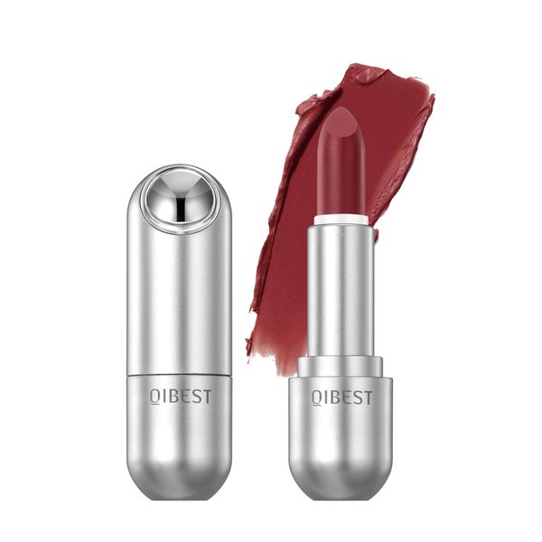 DLZZRS Dark Red Matte Lipstick Long-Lasting,Vivid & Intense Lips Color Waterproof Lightweight Velvet Matte Lipstick Vampire Crimson Lipstick High Pigmented Non-Stick Non-Fading Lipstick (6#ELEGANT)