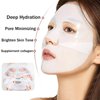 ONMYLOVIN 4 Pack Deep Collagen Overnight Mask,Bio-Collagen Real Deep Mask, Skinqueen Korean Collagen Films Deep Collagen Anti Wrinkle Firming Lifting Face Mask