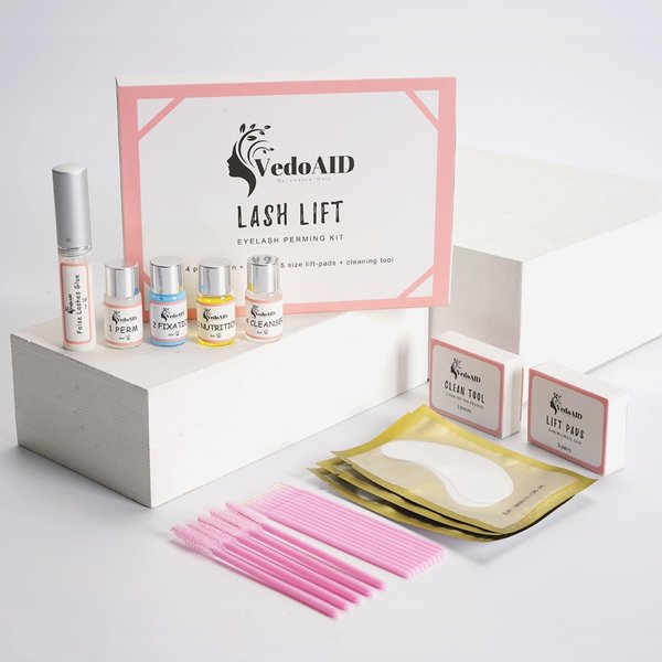 2024 VedoAID New Upgraded Lash Lift Kit Professional Instant Perming, Lifting & Curling for Eyelashes Includes Eye Shields, Pads, and Accessories