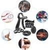 NIYIKOW Grip Strength Trainer Kit (5 Pack), Counting Grip Strength, Adjustable Hand Grip Strengthener, Finger Trainer, Finger Stretcher, Grip Ring & Stress Relief Grip Ball with Carry Bag - Black