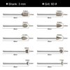 60 Grit 20Pcs 𝗗𝗶𝗮𝗺𝗼𝗻𝗱 𝗕𝘂𝗿𝗿 𝗦𝗲𝘁 - GOXAWEE Rotary Grinding Burrs Engraving Bits Set with 1/8-inch Shank, Diamond-Coated Stone Carving Accessories Bit Universal Fitment for Rotary Tools