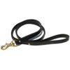 Ray Allen Mfg Signature K9 Standard Leather Leash, 4-Feet x 3/4-Inch, Black