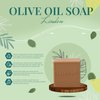 Natural Olive Oil Soap bars with Organic Ingredients, Vegan Soap, Moisturizing, Handmade, Scented With Essential Oils, Body Soap Bars for Women and men (Linden) (Pack of 4 Bars) 17.6 Ounce