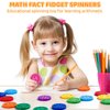 Math Fidget Spinners, Stress Relief Sensory Fidget Toys for Kids, Math Fact Fidget Spinner, Learning Addition Subtraction Multiplication Division, Rotatable Spinner Game for Classroom Prizes