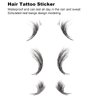Dioche Baby Hair Tattoo Sticker, Temporary Bangs Tattoo Sticker, Fake Hair Edge Hairline Tattoo Stickers Waterproof Lasting Makeup Tool for Women Girls(ED-04)