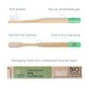 Rain Organic Bamboo Baby Kids Toothbrush - 100% Safe Infant Toddler Toothbrush 6 to 12 Months and Up, Natural BPA-Free Biodegradable Wood Toothbrush Extra Soft Bristles Children's Dental Care (3 Pack)