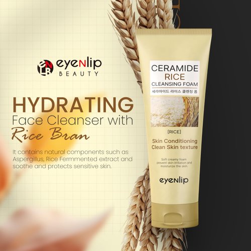 EYENLIP Ceramide Cleansing Foam #Rice