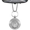 Anwlki St Christopher Hanging Ornament Car Rearview Mirror Saint Christopher Charms Medal Pendant Bless Driving Safety Gift with Detachable Religious Coin Keychain Storage (Antique Silver)
