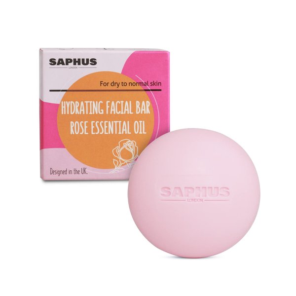 SAPHUS Face Wash Bar Facial Cleansing Bars Balancing Face Soap Cleanser Hydrating for Dull Dry Normal Skin, Amino Acid Facial Cleanser, Soap Free, Sulfate Free, Zero Waste