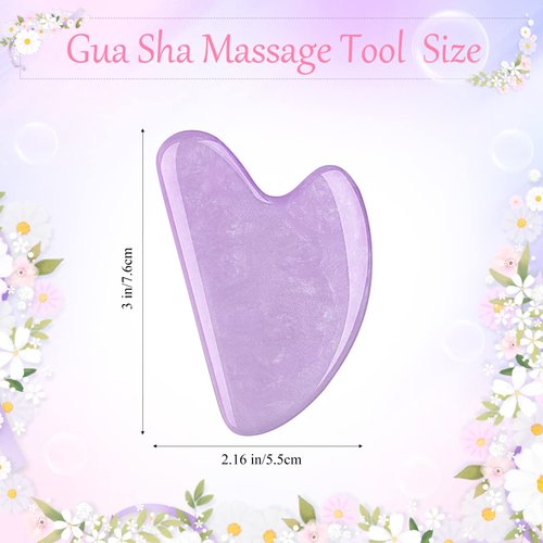 12 Pack Gua Sha Massage Tool Guasha Board Heart Shaped Gua Sha Facial Tools for Women Skin Care Face Body Relieve Muscle Tensions Reduce Puffiness, 12 Colors