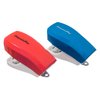 PraxxisPro Desk Accessories - Aria Premium Mini Stapler Set - with Built-in Staple Removers, 2000 Standard Staples Included - for Office, School, and Travel, Set of 2, Blue & Red