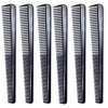 LUXXII (6 Count) 7.5" Barber Hair Comb Beard & Mustache Pocket Combs for Men's Hair Beard Mustache and Sideburns