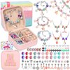 LifeisLuck Charm Bracelet Making Kit, Jewelry Making Kit for Girls DIY Charm Necklace Kit with Bracelet Organizer Box Unicorns Crafts Girls Toys Age 5 6 7 8-12 Birthday Gifts for Kids – A