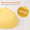 LOYATRO Toothbrush Holder Wall Mounted Shower Wall Razor Holder, Self-Adhesive Bathroom Soap Bar Saver Organizer, Kitchen Sink Sponge Holder(Carrot-Orange+Yellow)