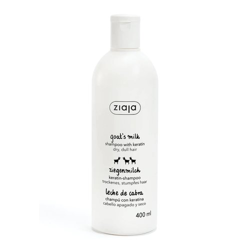 Ziaja Goat's Milk Energising Shampoo for Dry and Damaged Hair (Shampoo with Keratin) 13.5 oz