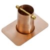 Monarch Rain Chains 20040 Pure Copper Brass Bolt Gutter Adapter for Rain Chain Installation, Standard