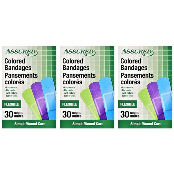 Neon Colored Flexible Adhesive Bandages, 90-Count