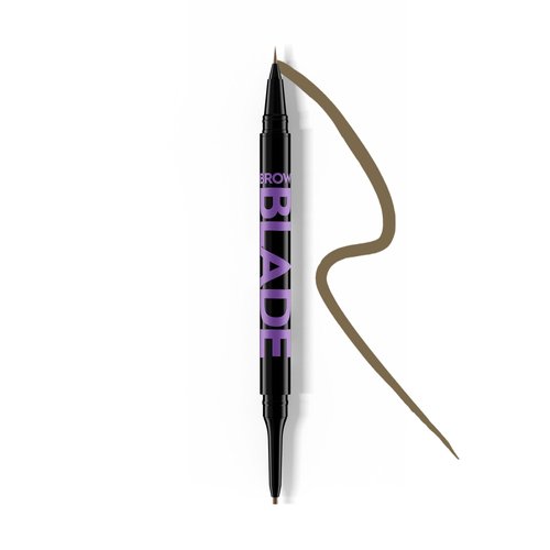 Urban Decay Brow Blade 2-in-1 Eyebrow Pen & Waterproof Pencil (Taupe Trap - Universal Taupe), Smudge-proof, Transfer-resistant, Brow Ink Stain & Creamy Brow Pencil, Vegan, Cruelty-free - 0.01 oz
