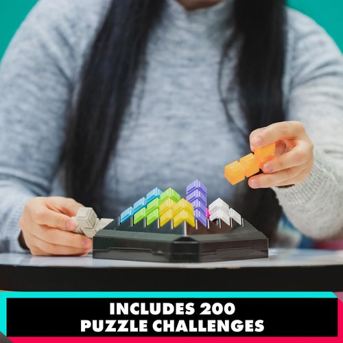 Educational Insights Kanoodle Pyramid, Brain Teaser Puzzle Game, Featuring 200 Challenges, Gift for Ages 7+