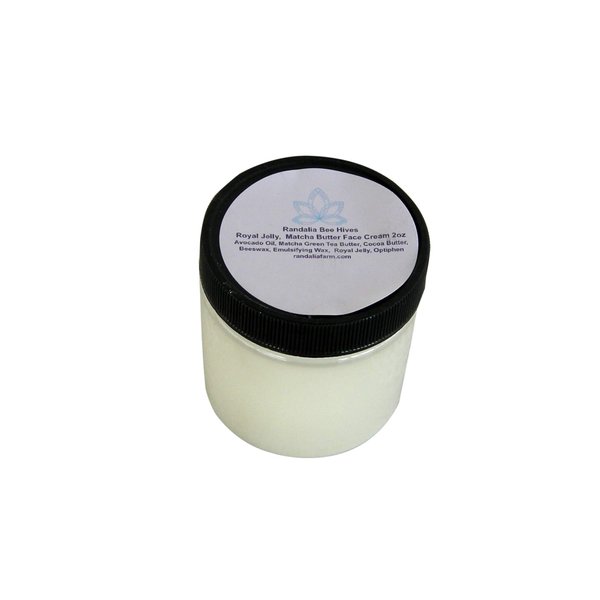Matcha, Royal Jelly Face Cream, 4oz, Randalia bee Hives