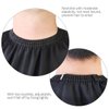Vtrem Barber Cape with Viewing Window Professional Salon Cape Transparent Cutting Hair Cloth with Closure, Black