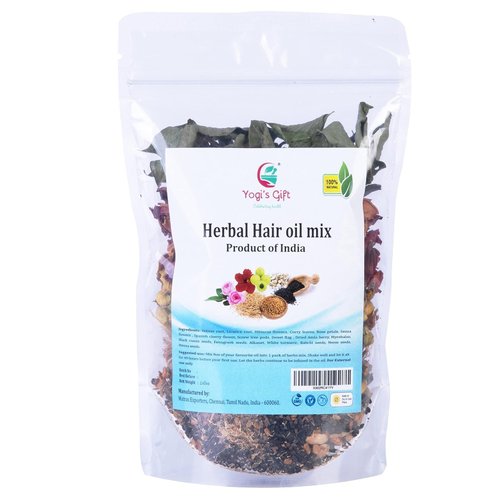 HERBAL HAIR OIL MIX | Ayurvedic 18 Essential Raw Herbs for Oil Infusion | 100% Natural Indian Herbs for Hair Growth | Yogi’s Gift For Women