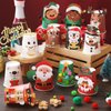 Tenceur 36 Set Christmas Arts and Crafts DIY Christmas Create Your Own Cups for Kids Santa Elf Gingerbread Christmas DIY Craft Kit Xmas Paper Cup Art Kit for Kids Christmas Arts Crafts Supplies