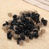 100Pcs Black Plastic Safety Eyes with Washers, Craft Eyes, for Crochet, Puppet, Plush, Stuffed Animals Making, 12mm
