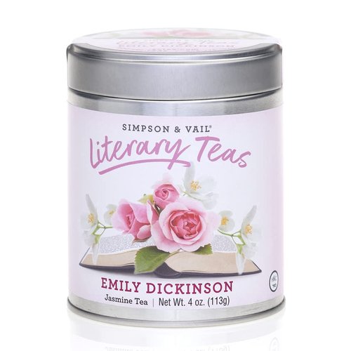 Simpson & Vail, Emily Dickinson's Jasmine Tea Blend, Literary Tea - 4 Ounce Tin / 50 Cups