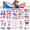 4th of July Temporary Tattoo Kids : 10 Sheets Tattoo Stickers Complete Independence Day Collection, these patriotic tattoos are perfect for Memorial Day and all your 4th of July decorations. (M series)