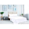 ROYALE LINENS Full Size Flat Sheet Only - Brushed 1800 Microfiber - Ultra Soft & Breathable - Wrinkle & Stain Resistant - Hotel Quality Flat Sheet Sold Separately - Top Sheet for Bed - (Full, White)