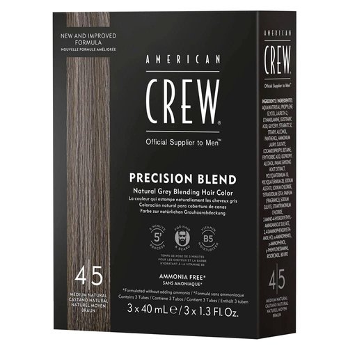 American Crew Men's Temporary Hair Color, Temporary Hair Dye, Natural Gray Coverage, Mednatural, 1.35 Fl Oz
