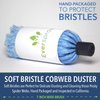 EVERSPROUT Twist-On Cobweb Duster (Soft Bristles) | Indoor & Outdoor use Brush Attachment | Fits Standard 3/4 inch Threaded Poles | Brush Only (Pole Sold Separately) | Spider Cobweb Duster Head